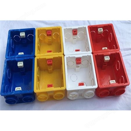 汉丰达模具加工86型PVC阻燃底盒pp线盒塑料加工