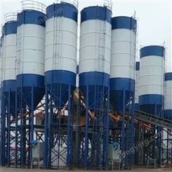 云南搅拌站厂家  双HZS120型拌合站  150吨水泥罐