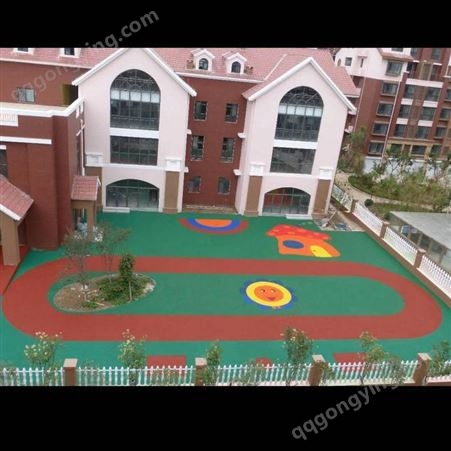 幼儿园塑胶地面施工 塑胶彩色颗粒地面 edpm塑胶弹性地面 学校体育馆适用