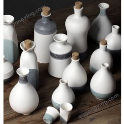 日式雪花釉陶瓷酒壶酒瓶 半斤八两陶瓷创意小酒瓶空酒瓶定制