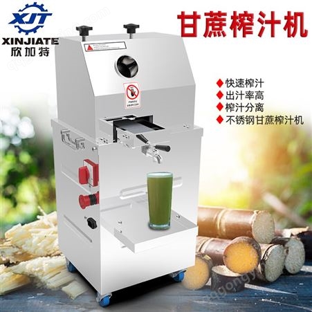 冷饮店商用甘蔗榨汁机 全自动不锈钢电动甘蔗榨汁机