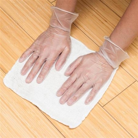 山东 厂家 PVC手套 一次性贴合 无粉系列 出口直销生产