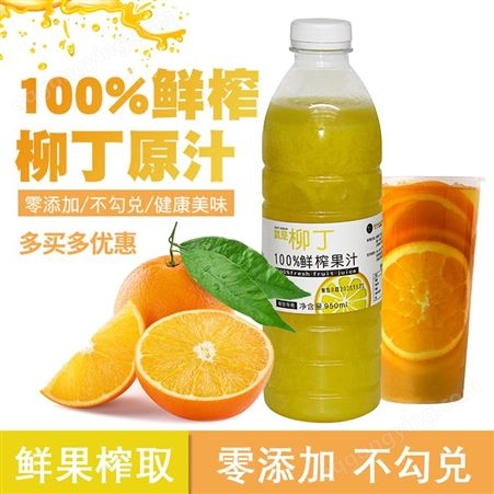冷冻柳橙柳丁原汁 专用水果原汁 纯果汁某雪的茶霸气橙子