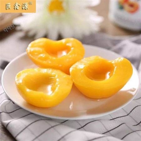 糖水罐头 巨鑫源山东厂家供应 黄桃罐头 批发生产桃罐头