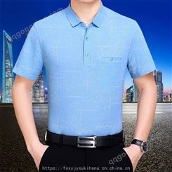 宁夏中卫男装筒约中年修身POLO衫一手尾货几元男士T恤出口越南老挝服装