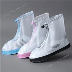 上海批发成人防雨鞋套 新款防滑耐磨PVC鞋套 便携式雨鞋鞋套
