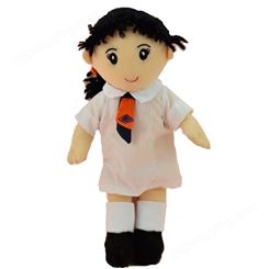小女孩公仔可爱娃娃订做广告毛绒玩具来图来样定制订单生产厂