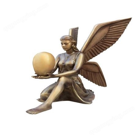 玻璃钢天使人物雕塑 古希腊天使女神雕像定做厂家