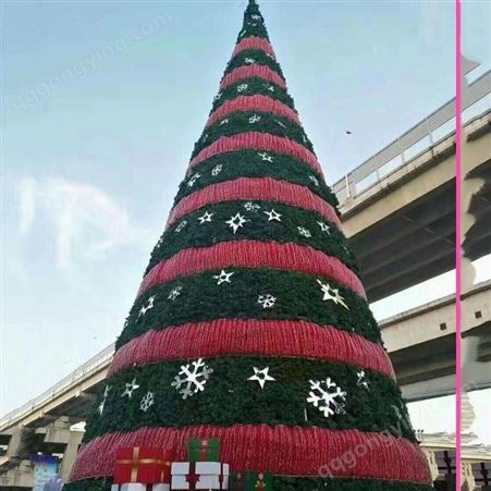 福瑞晟达大型圣诞树造型厂家 定制商场户外美陈 室内塔式圣诞树 异形圣诞树 高度可定制5米6米7米10米