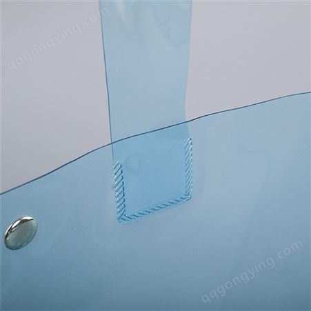生产 pvc塑料手提袋定做 广告礼品购物pp袋 蓝色透明塑料袋可定制