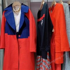 埃迪拉2020年秋冬款品牌服装厂家 折扣女装批发双面呢外套大衣