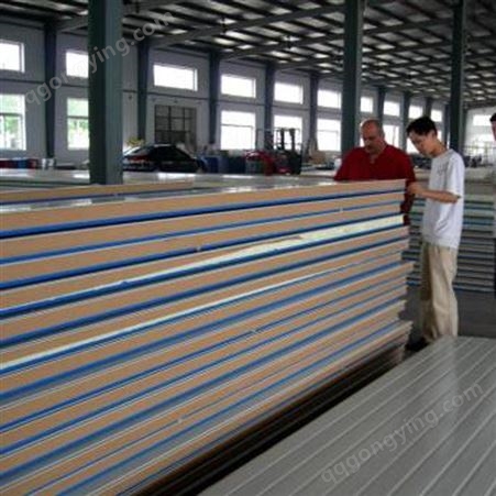 忻州鑫京泰销售机制聚氨酯彩钢板冷库车间保温板聚氨酯夹芯板