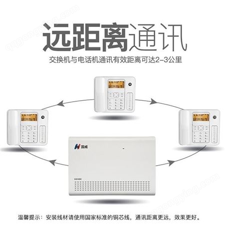 国威（HB）程控电话交换机GW400企业公司集团内网电话机交换机4进16出可扩展支持三方通话弹性编码