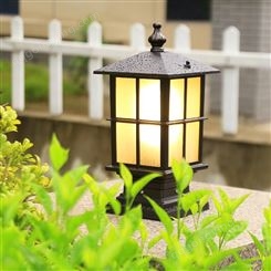 联球LED古典围墙灯柱头灯中式家用户外室外大门灯中国风防水别墅庭院景观门柱灯