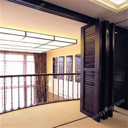 铝合金折叠门 堆积门 透明玻璃隔断PVC折叠门     廊坊骁琪