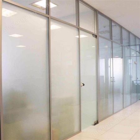 西安办公室玻璃隔断10年行业经验 售后无忧 铝合金框玻璃隔断