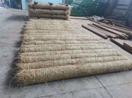 河道护坡 秸秆毯生态毯植生毯植被毯植物纤维毯麻椰固土毯植草毯