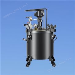 不锈钢气动自动搅拌涂料压力桶 60升手动喷漆桶 源厂出售