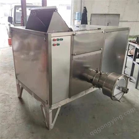 大型不锈钢冻肉鲜肉绞肉馅机器 冻鸡架快速粉碎绞肉设备 丹潍机械