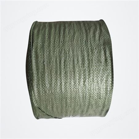 溢佳机用编织布条 工地塑料蛇皮编织布 绿色缠绕编织带蛇皮带