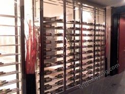 鸡西市厂家销售家用红酒架定制、不锈钢酒柜展示架、 不锈钢酒架定制等