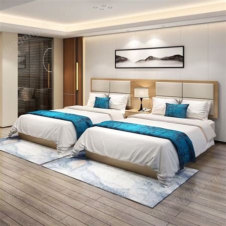 深圳酒店公寓家具定制床、床垫定制
