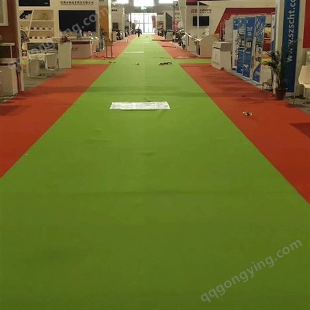 灰色展览地毯展会通道地面铺装3米宽不起球不掉毛
