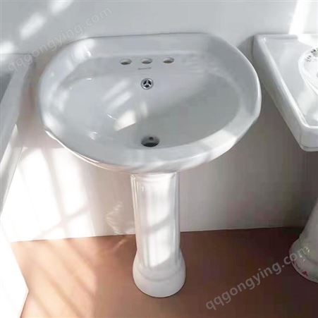 立柱盆上佳卫浴一体式洗手盆落地式洗脸盆卫生间洗漱盆洗手台