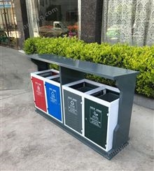 户外不锈钢垃圾桶果皮箱室外商用四分类垃圾箱小区公共环卫大容量