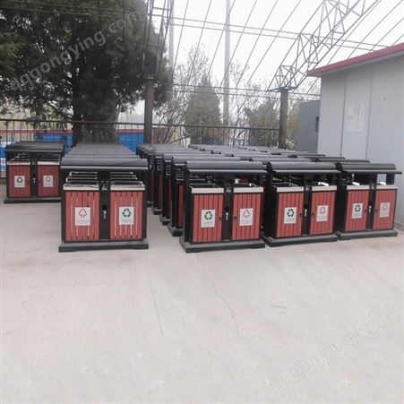 定制户外不锈钢垃圾桶校园收纳桶物业小区分类垃圾箱