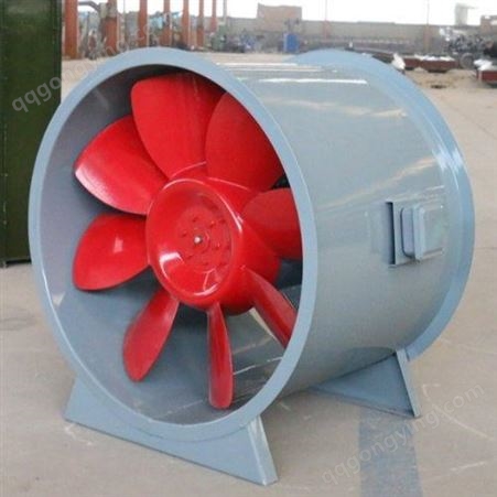 超明HTF系列消防高温排烟风机 机器运转平稳轴流式结构