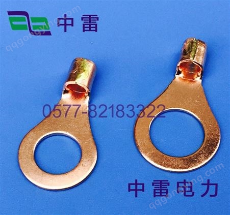 中雷厂家RNB镀银裸端子1.25-3 批发电缆圆形压线鼻子 连接器