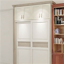 现代简约实木衣柜 雕花 四五门衣橱 白色储物收纳柜 组合整体衣柜