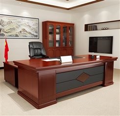 嘉诣家具 总裁桌 中式电脑桌 经理桌 办公家具JY-ZZ-07