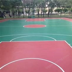 室外硅pu篮球场材料 广东塑胶球场 永兴 室外网球场地面材料 厂家直营