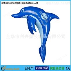 供应大号充气海豚 充气玩具海豚 加厚大海豚 蓝色