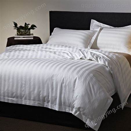 星级酒店白色床单被套全棉床上用品 宾馆纯棉四件套  工厂现货供应
