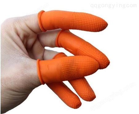 无尘室耗材系列 防静电橙色点胶防滑指套